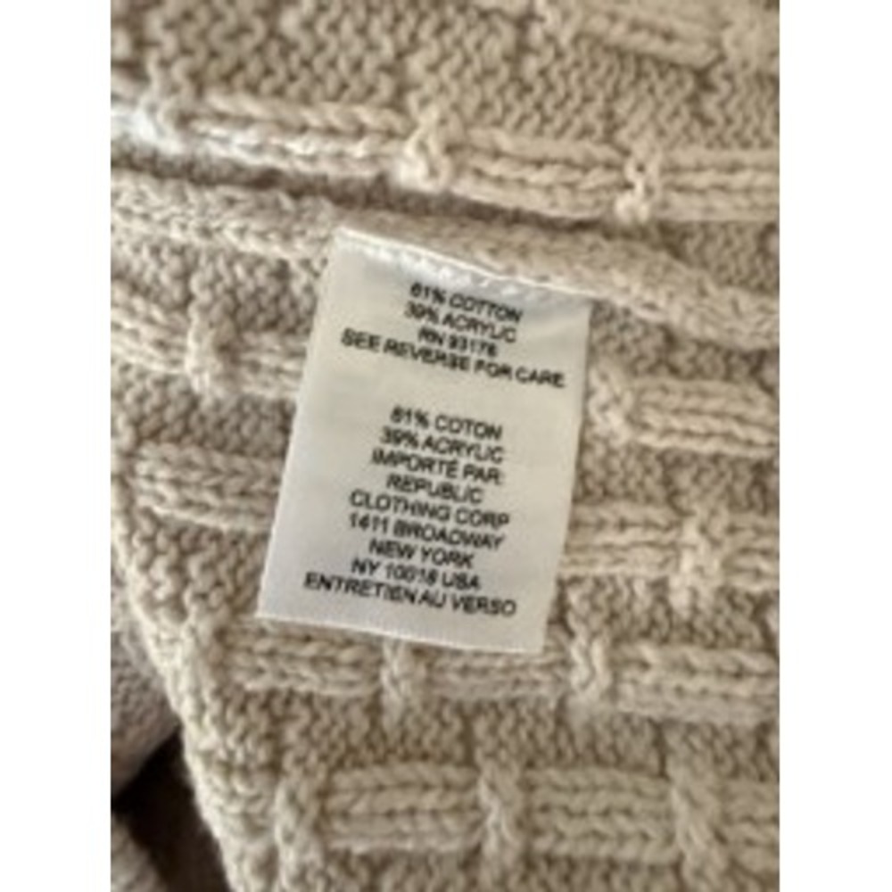 TRUTH by Republic Beige Textured Sweater Vest size XS - Picture 5 of 7
